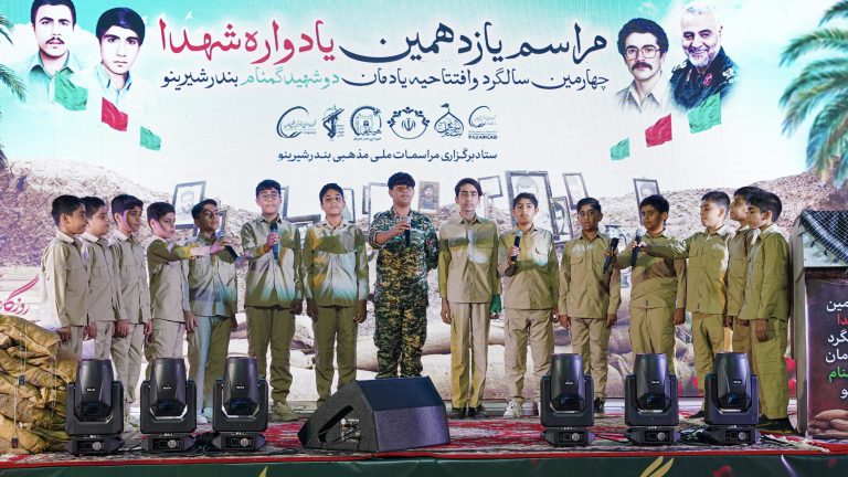 یادمان شهدای گمنام شهر شیرینو رونمایی شد